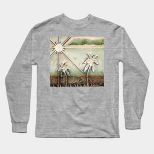 Sun And Palm Trees Long Sleeve T-Shirt